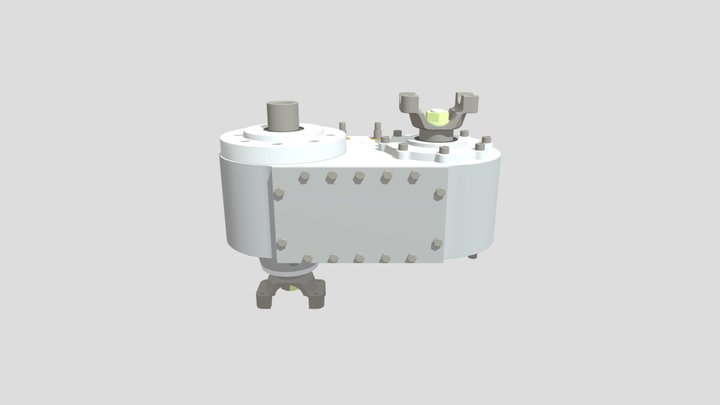 Transfert case - ATLAS 2 DRIVER SIDE DROP 3D Model