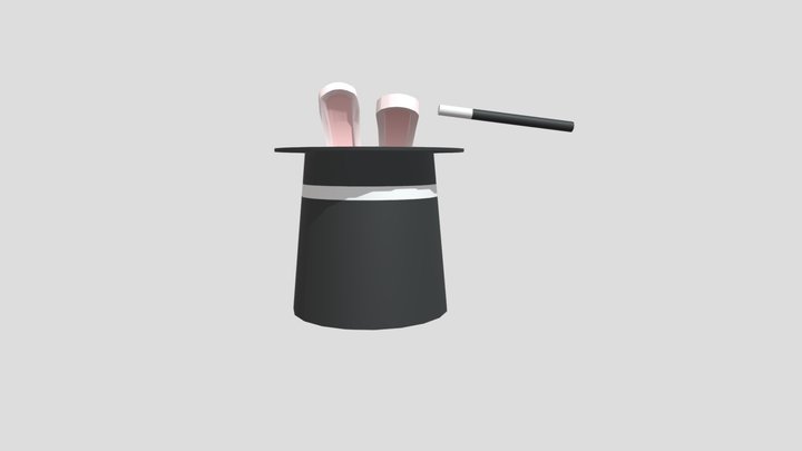 Coelho na cartola 3D Model