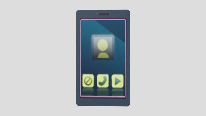 3DS - StreetPass Mii Plaza - Cell Phone 3D Model