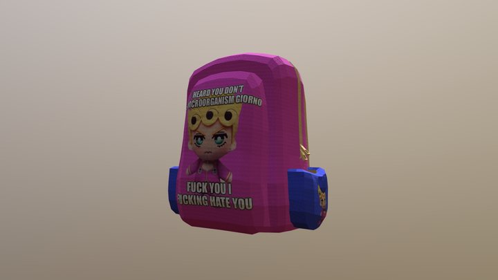 Microorganism Giorno Back Pack 3D Model