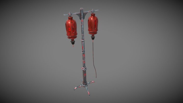 IV Stand 3D Model