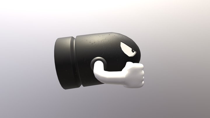 Bullet Bill 3D Model