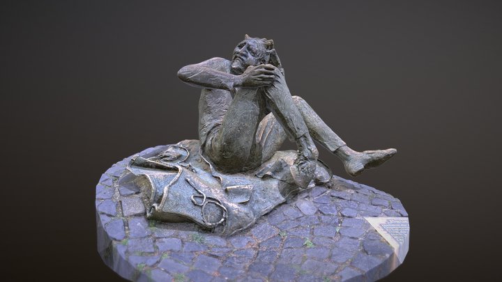 Devil Statue Aachen Lousberg 3D Model