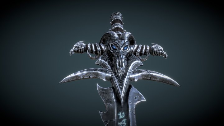 Frostmourne : Low-poly textured 3D Model