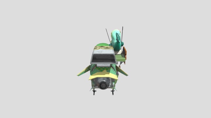 A fishy foodtruck 3D Model