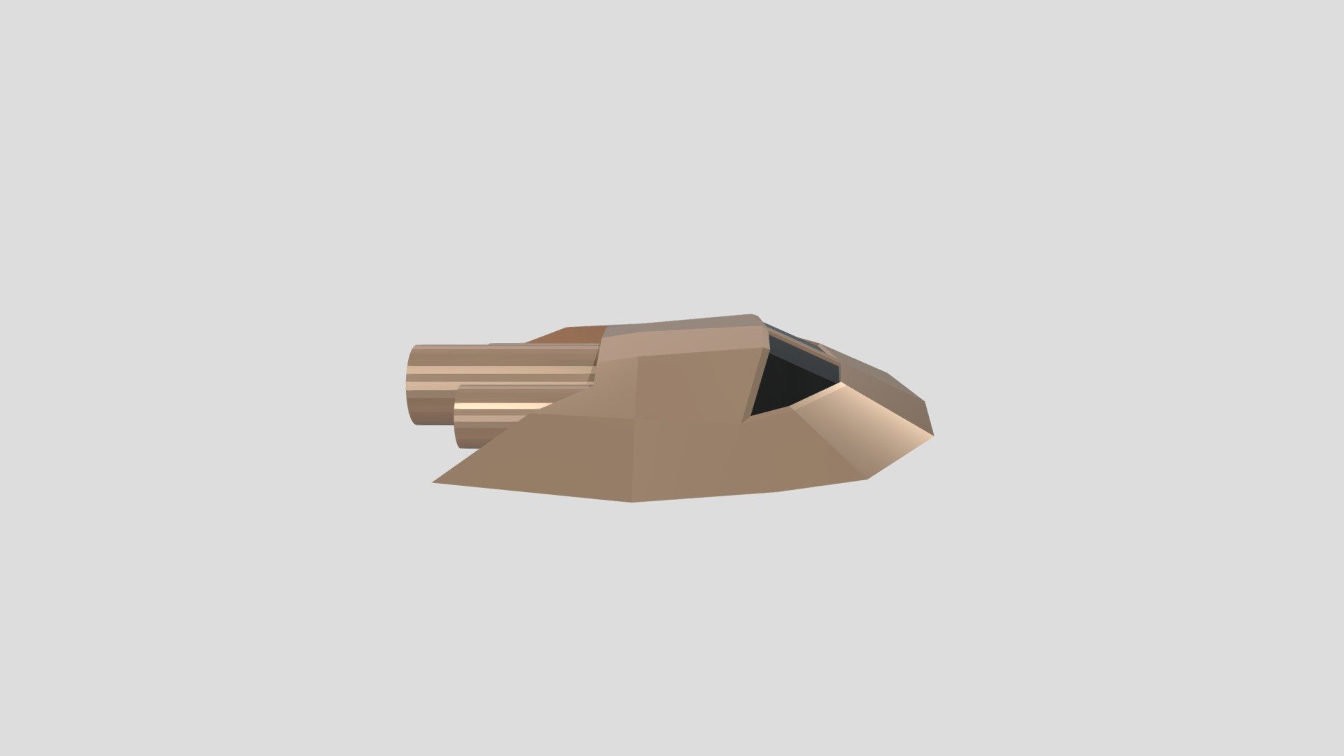 Kai-spaceship-lowpoly