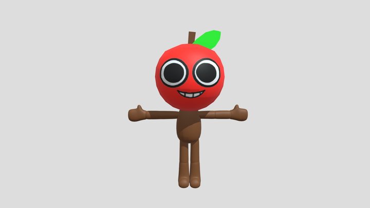 Audrey the Apple (Dandy's World OC) 3D Model