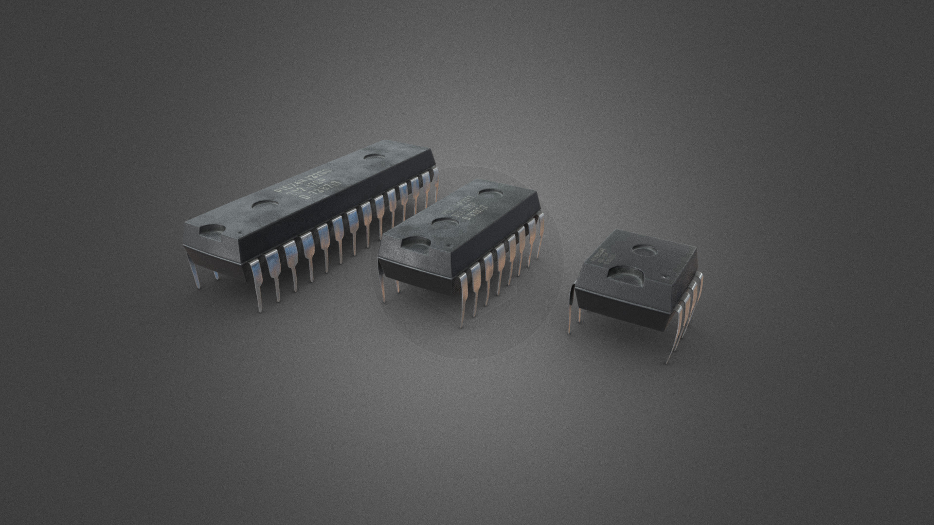 3D model Integrated Circuit - This is a 3D model of the Integrated Circuit. The 3D model is about a group of wooden blocks.