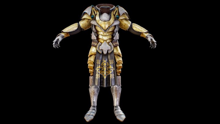 Free - Man Armor - Full Body 3D Model