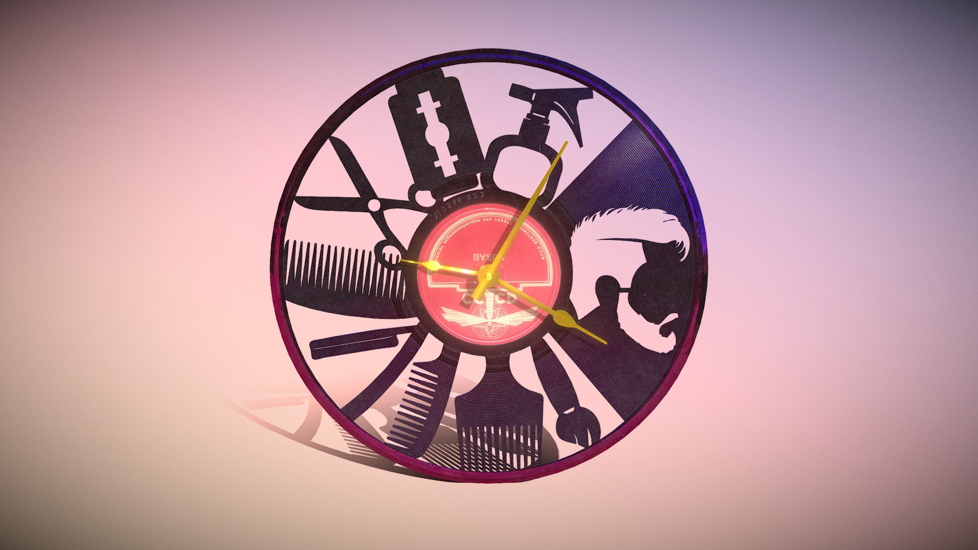 Clock Vinyl Barberia