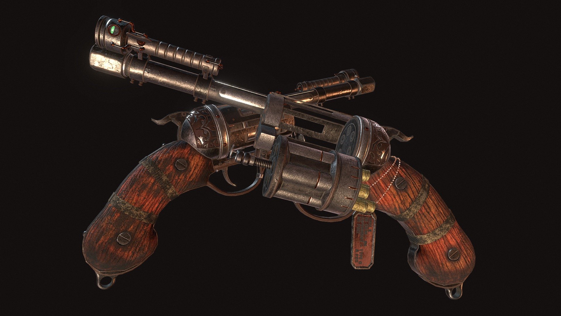 Hellfire - Steampunk Revolver