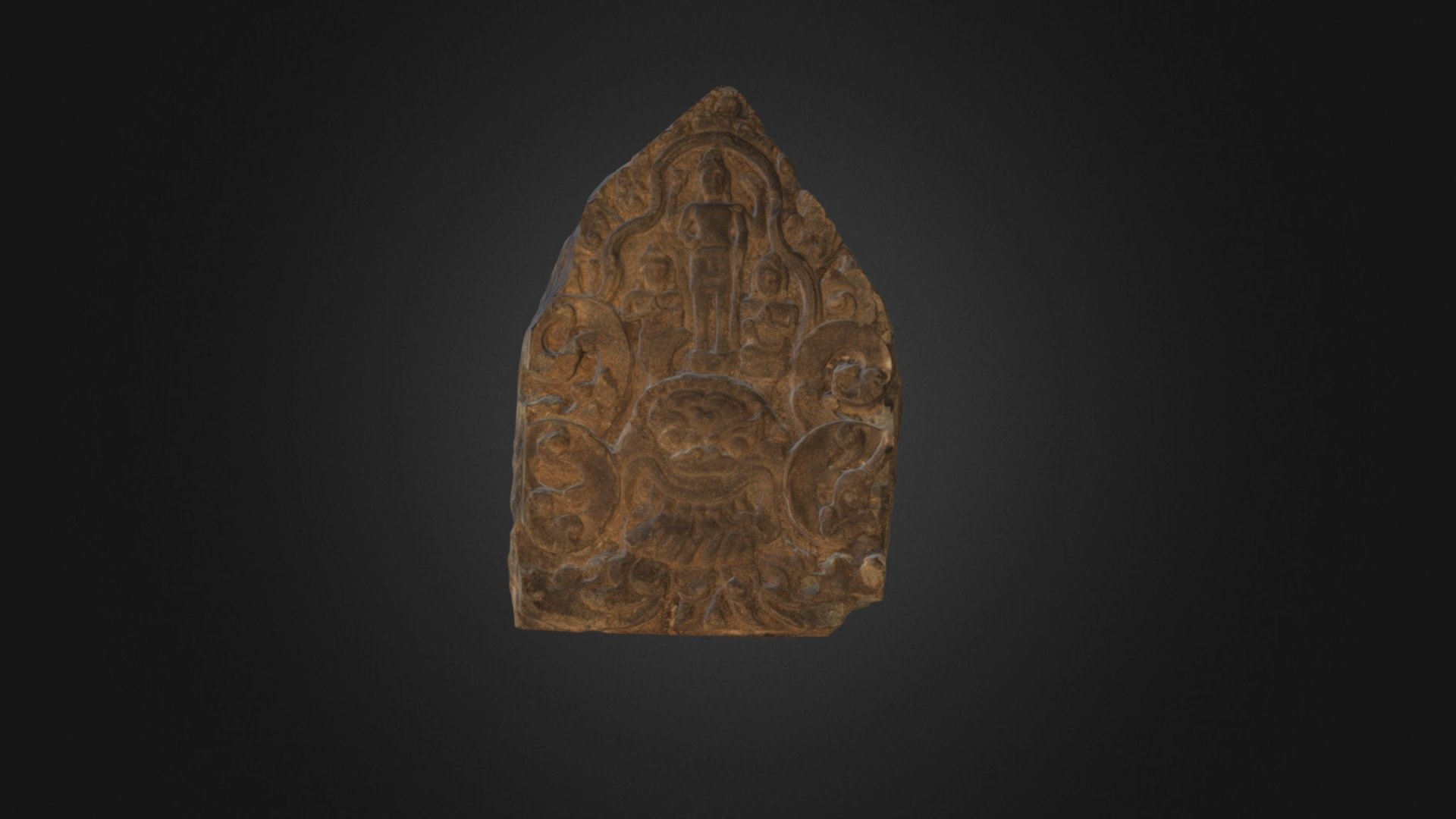 Vishnu Flanked By Two Figures - 3D model by John Young Museum of Art ...