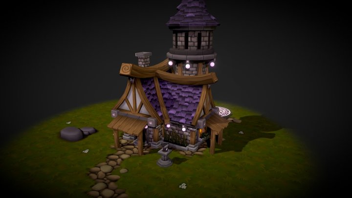 Arcane themed potion house 3D Model