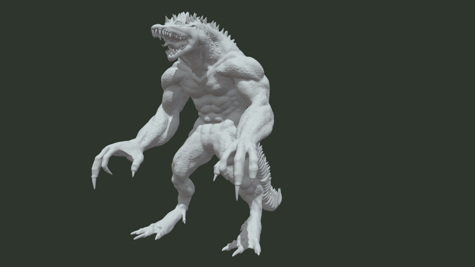 Caiman-man concept art - 3D model by cristobalmardoneschl [0b2eb8a ...