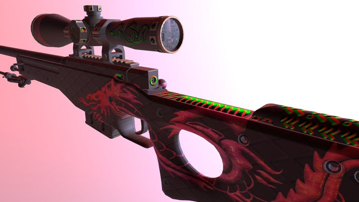Awp | Dragon War 3D Model