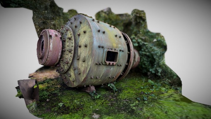 Florence iron mine - industrial debris 3D Model