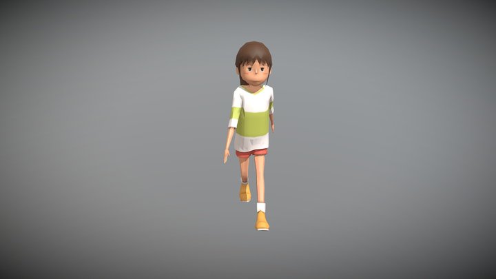 Chihiro Walk 3D Model