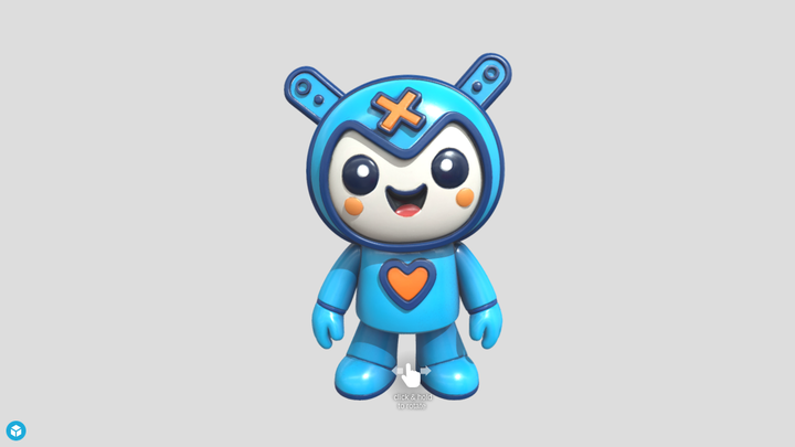 Blue Robot Mascot - Tripo vs SupaVoxel