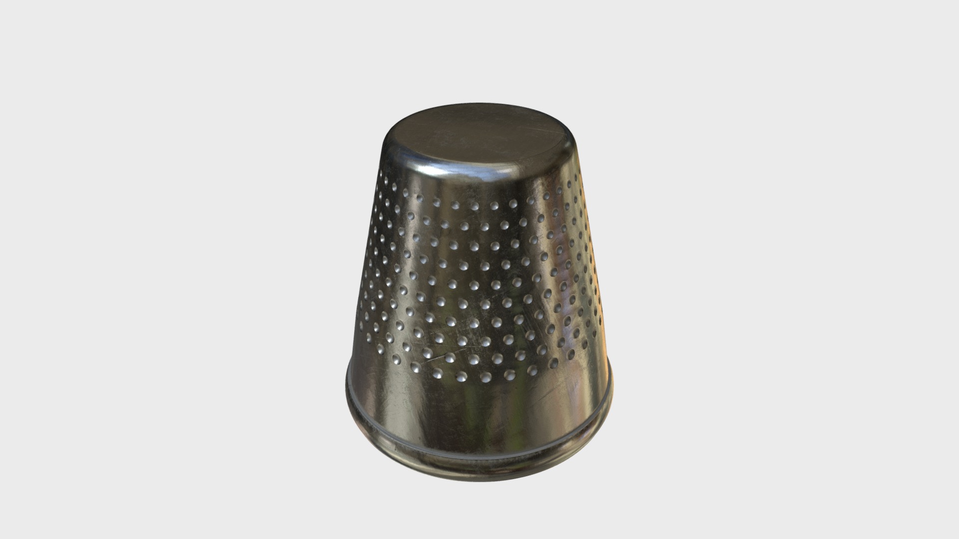 3D model Thimble 2 - This is a 3D model of the Thimble 2. The 3D model is about a glass jar with a lid.