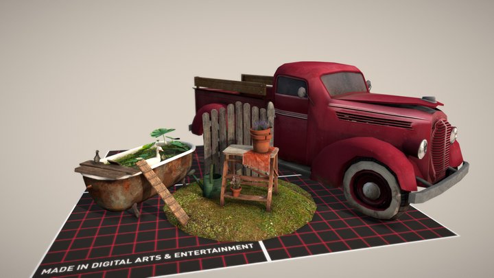 DAE 5 Finished props - Grandma's House 3D Model