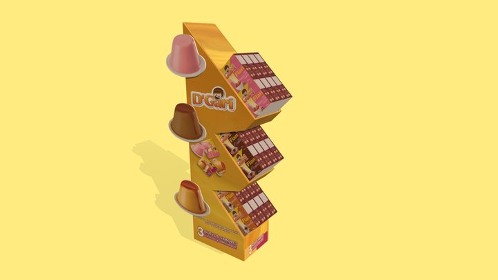 Mini Exhibidor Flan-B 3D Model