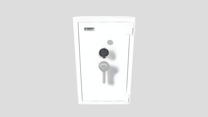 Modern Safe with electronic lock 3D Model