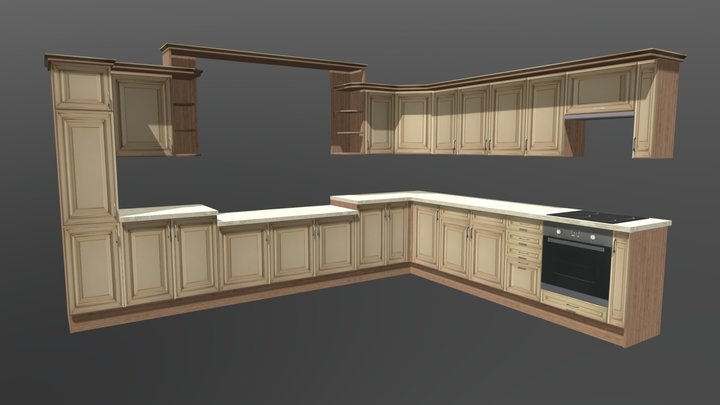 Kitchen cabinet 3D Model