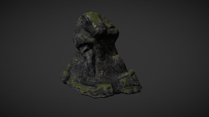 Rock_dark_example_4 3D Model