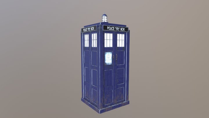Police Box 3D Model