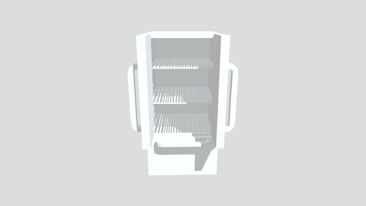 Open Fridge no texture 3D Model