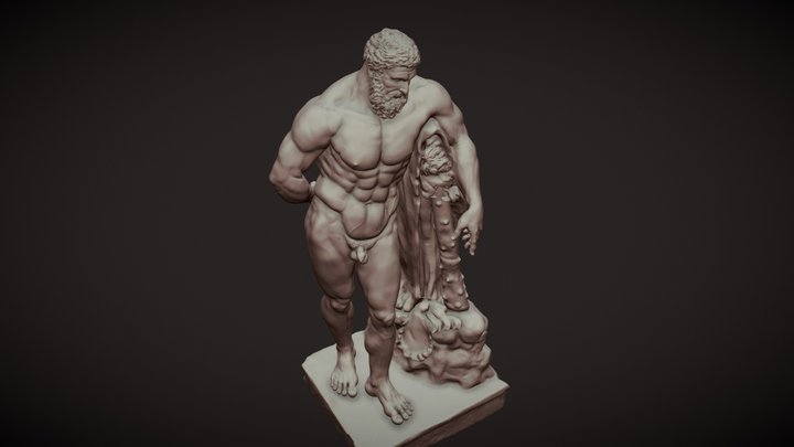 The Punishment- A study of Farnese Hercules 3D Model