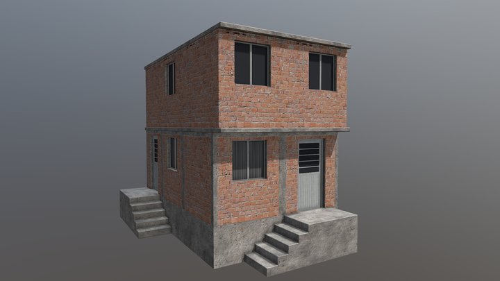 Brazilian Favela House 3D Model