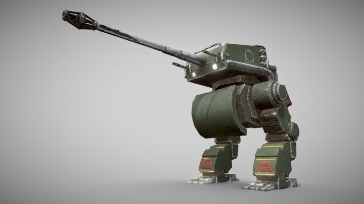 Tank Robot 3D Model