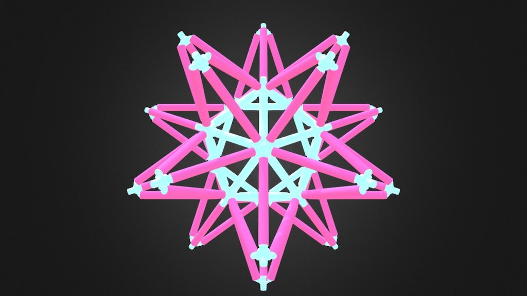 Great Stellated Dodecahedron Pink
