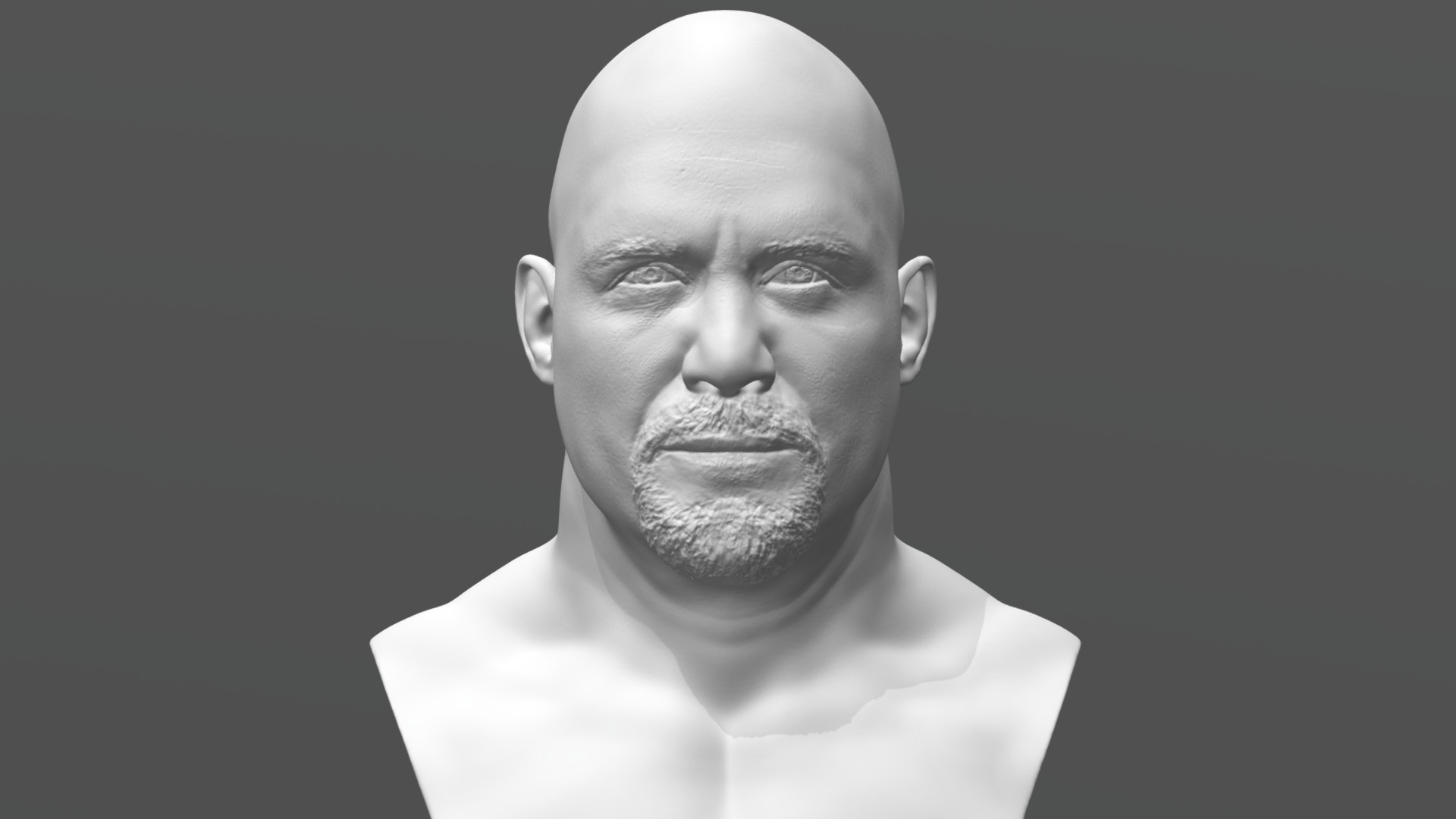 3D model Stone Cold bust for 3D printing - This is a 3D model of the Stone Cold bust for 3D printing. The 3D model is about a man with a white shirt.