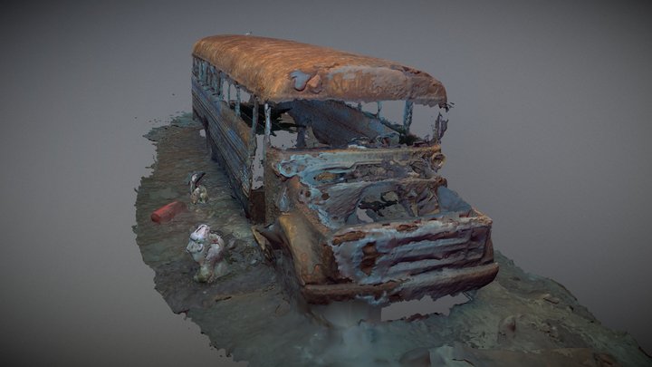 Lake Phoenix Schoolbus 3D Model