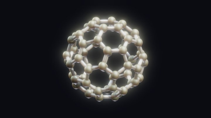 Buckyball Carbon Structure Fullerene 3D Model
