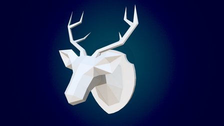 Papercut Deer 3D Model