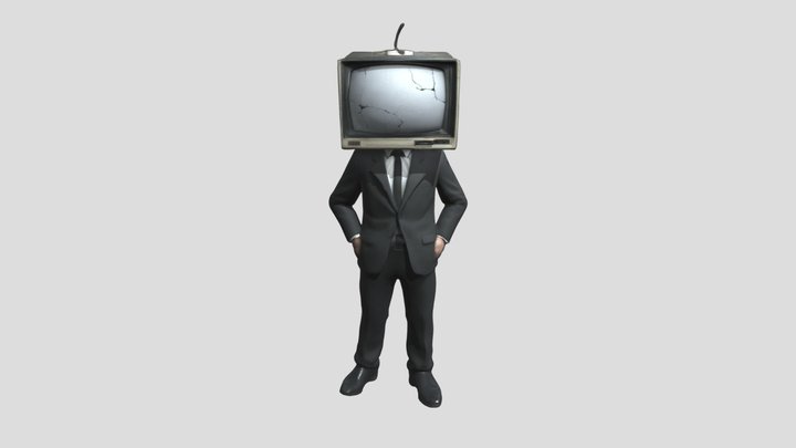 Television Man 3D Model