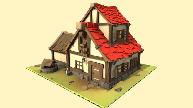 Fantasy House 3D Model