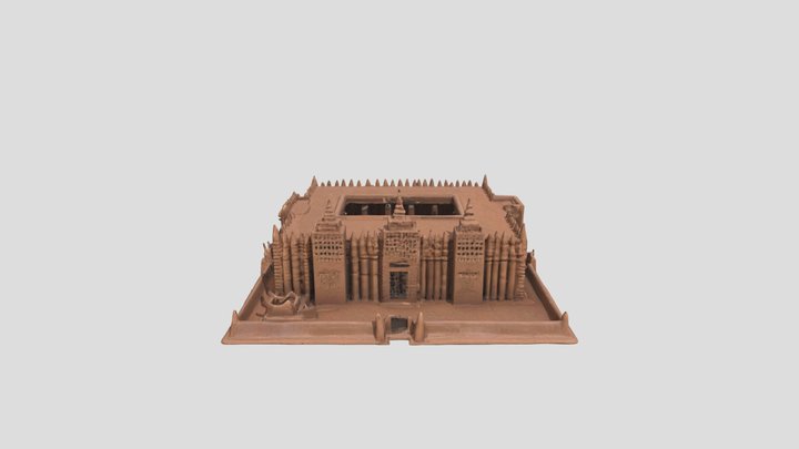 Desert Fortress Design 3D Model