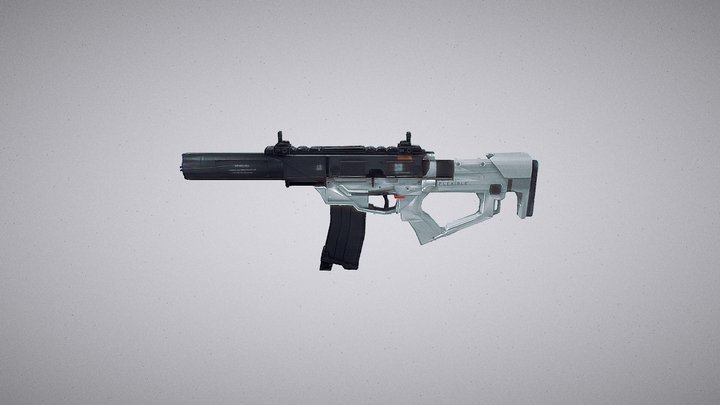 Compact Assault Rifle 3D Model