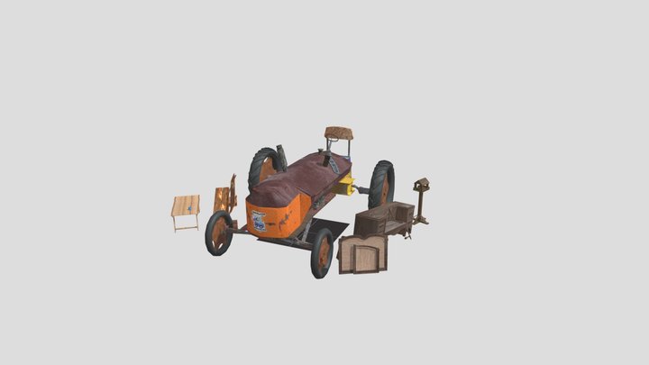 DAE 5 Finished props - ECOHOUSE 3D Model