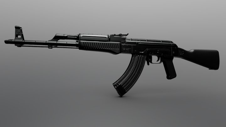 ak-47 'PW' aka 'Slate' (CS 2) 3D Model