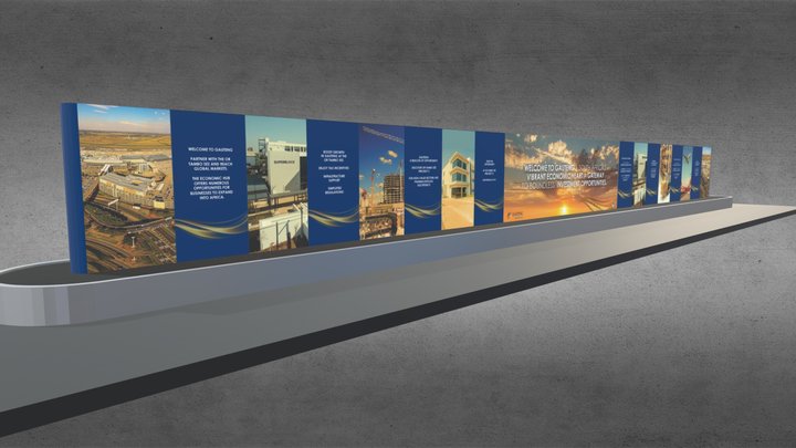 OR Tambo Baggage Claim Wall 3D Model