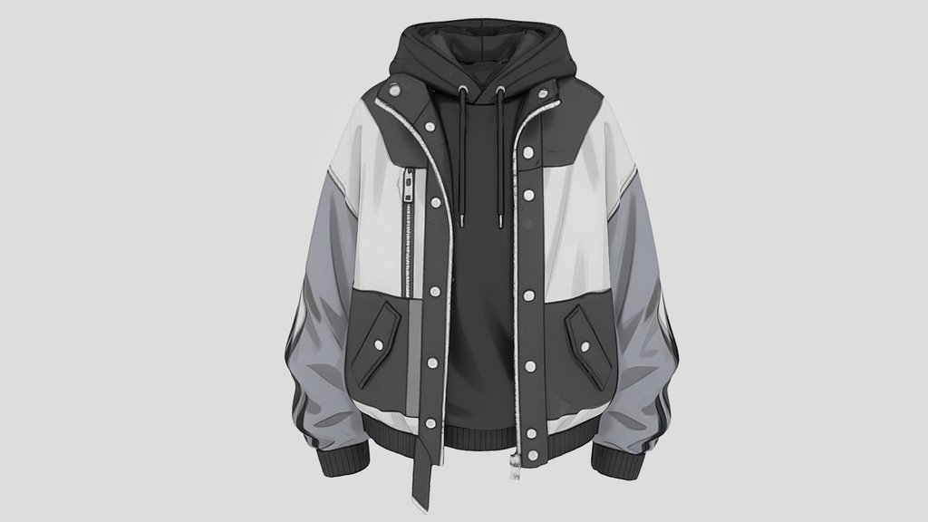 Stylized Hoodie Jacket