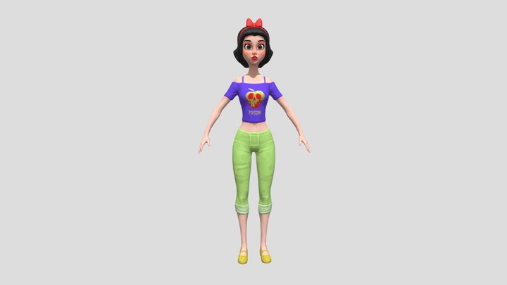 Snow White 3D Model