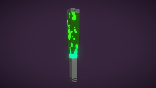 Lava lamp Bat (Green) 3D Model