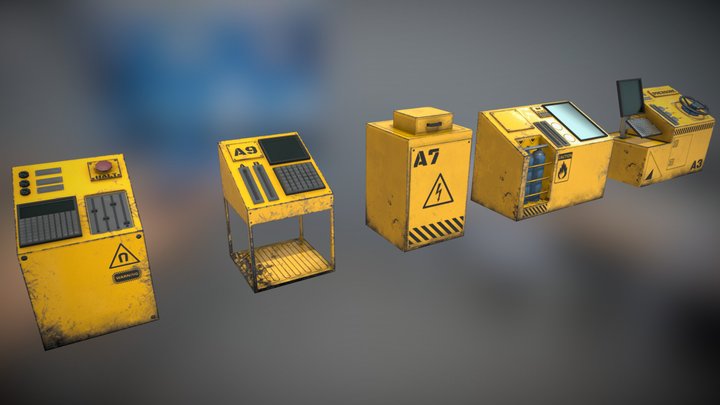 Control Benches 3D Model