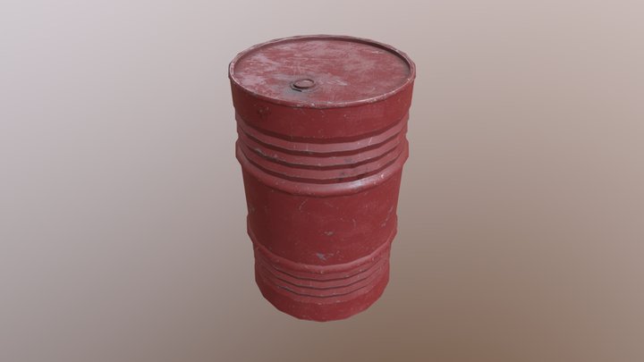 damaged barrel 3D Model